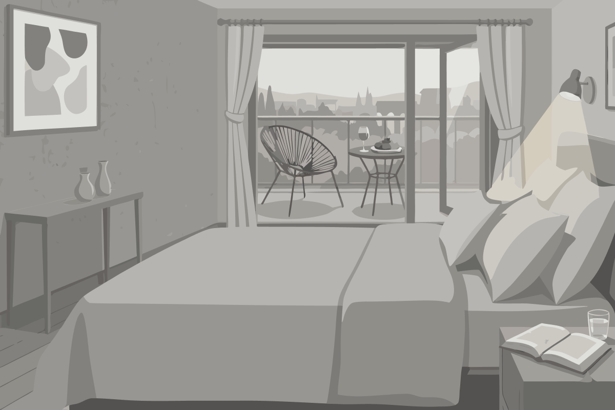 Quarto Twin Standard com Vista Montanha